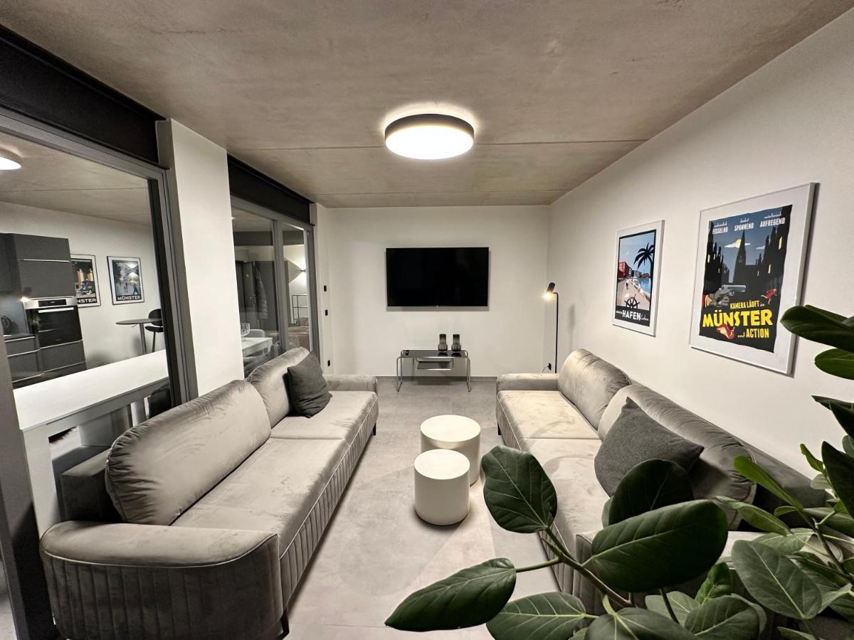 Luxurioeses Apartment Direkt Am Kanal 125 M² - Youpartments Munster  Luaran gambar
