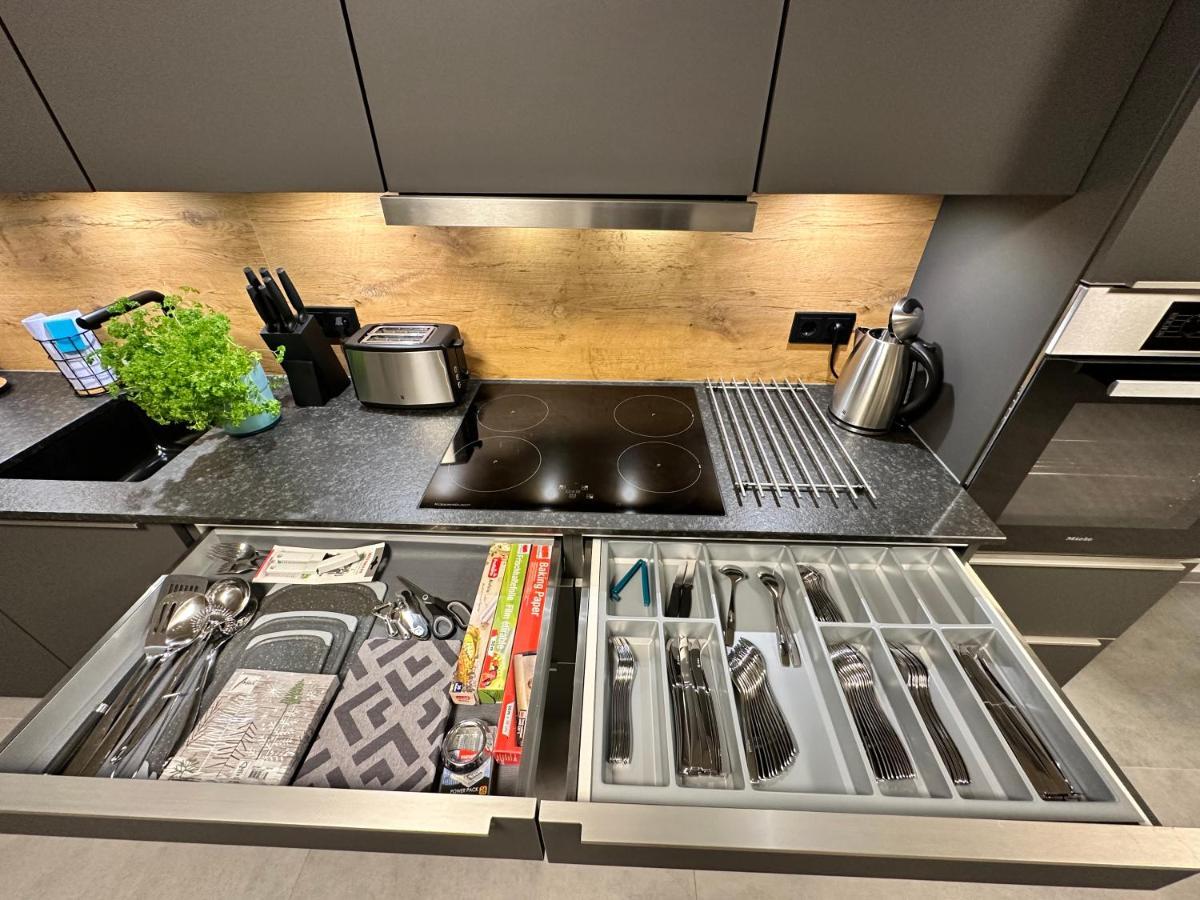 Luxurioeses Apartment Direkt Am Kanal 125 M² - Youpartments Munster  Luaran gambar